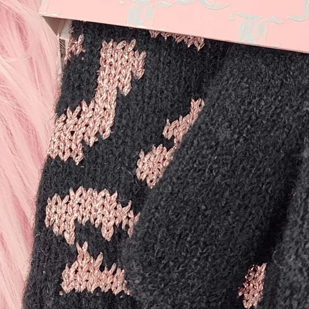 NWT {Juicy Couture} 2 Pieces Gift Set Knit Hat and Magic Gloves NWT